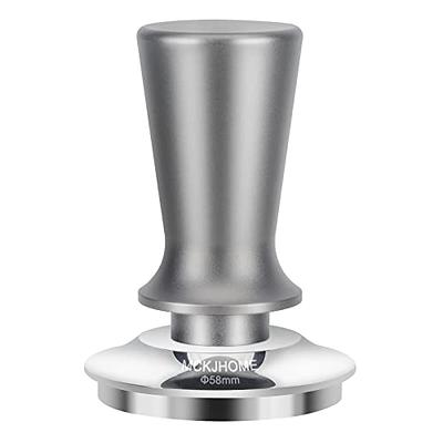 Espresso Tamper - 58mm Calibrated Coffee Tamper for Espresso Machine with  Spring Loaded 100% Flat Stainless Steel Base