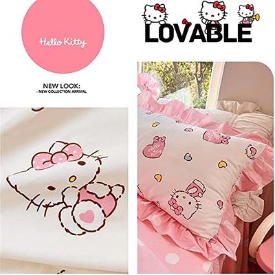 Kids Hello Kitty Bedding Duvet Cover Bedding Set COTTON Twin Full/Queen,  King