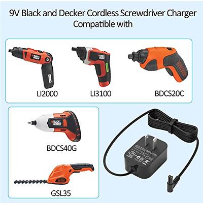 VHBW 9V for Black Decker Charger LI2000 Charger for Black and