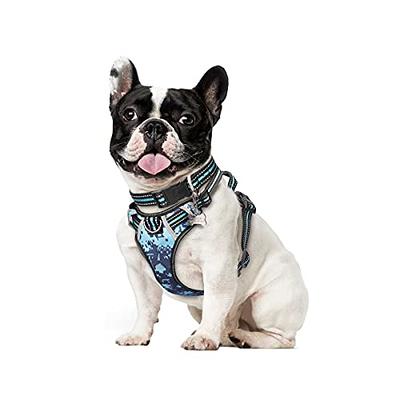  WINSEE Dog Harness No Pull, Pet Harnesses with Dog Collar,  Adjustable Reflective Oxford Outdoor Vest, Front/Back Leash Clips for  Small, Medium, Large, Extra Large Dogs, Easy Control Handle for Walking 