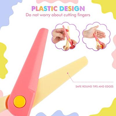 UCEC Toddler Scissors Kids Paper Cut 100 Sheets, 2PCS Plastic Safety  Scissors + 2PCS Stainless Steel Preschool Training Scissors, DIY Art Craft  Origami Paper Child Scissors for Kids Preschool Child - Yahoo Shopping