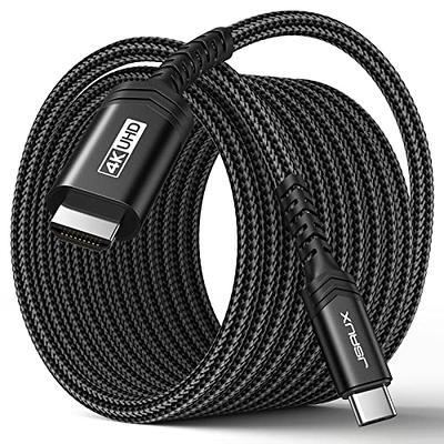 Cable Matters Long USB C to HDMI Cable (USB-C to HDMI Cable) Supporting 4K  60Hz in Black 10 ft - Thunderbolt 3 Port Compatible with MacBook Pro, Dell