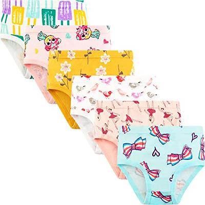 SYNPOS Girls Underwear 100% Cotton Underwear for Girls Breathable Toddler  Girl Underpants Comfort Baby Girls Panties 6 Packs