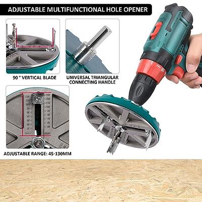 Adjustable Round Hole Saw Tool, Diameter 45-130mm Adjustable Punching Saw,  Adjustable Punch Saw Tool for Drilling, Round Hole Opener Tool for Wood  Plywood Plastic (with 6 Blades) - Yahoo Shopping