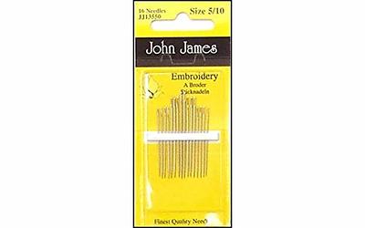 DMC 1765-5/10 Embroidery Hand Needles, 15-Pack, Size 5/10