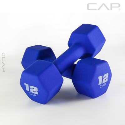 Cap Solid Neoprene Dumbbell, Single, 5-lb