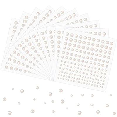 1650 Pcs Self Adhesive Pearl Stickers for Crafts Hair Face Makeup Nail Cell  Phone Decor, 3mm/4mm/5mm/6mm (White) - Yahoo Shopping