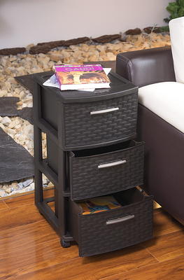 MQ Eclypse 8-Drawer Rolling Storage Cart - Black