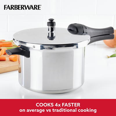 8 Qt Cookware Aluminum Pressure Cooker with Wire Trivet Slow