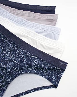 Lucky Brand Women's Underwear - 5 Pack Microfiber Hipster Briefs (S-XL),  Size Large, Blue Iris/Gardenia/Silver Sconce/Blue/Multi at  Women's  Clothing store