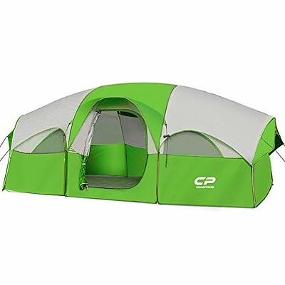 PORTAL 10 Person Camping Tent with Porch, Big Family Cabin Tent with 2  Rooms, 2