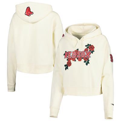 Women's Boston Red Sox Mitchell & Ness Navy Logo Lt 2.0 Pullover Sweatshirt