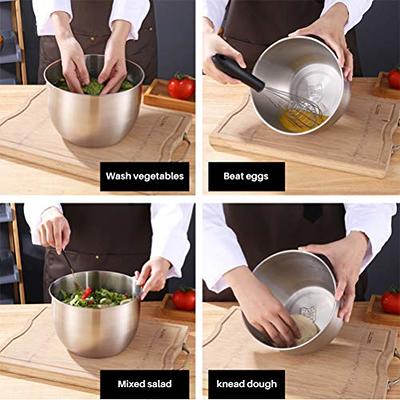 Mixing Bowl Stainless Steel Whisking Bowl for Knead Dough Salad Cooking  Baking Mixing Bowl