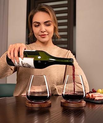 Merkay Wine Gifts for Women Who Have Everything - Unique Gifts for Women  Funny Wine Glasses Rack