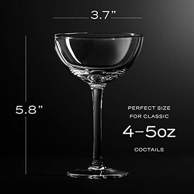 Libbey Paneled Coupe Cocktail Glasses (Set of 4)