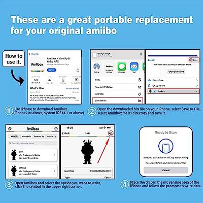 10 x NTAG 215 NFC Stickers NXP NTAG215 NFC Tags 100% Compatible TagMo and Nintendo amiibo, 504 Bytes Memory Fully Programmable by Timeskey