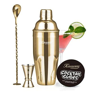 Copper Mixology Bartender Kit Cocktail Shaker Set by Barillio: Rose Gold  Drink Mixer Set with Bar Tools, Bamboo Stand Cocktail Mixer Liquor Pourers  Mojito Muddler Mixing Spoon Jigger Recipes Booklet - Yahoo