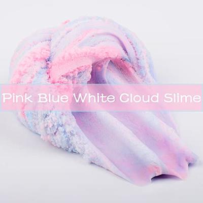 Rainbow Pinks Blue Cloud Slime Fluffy Icecream Mud Stress Relief