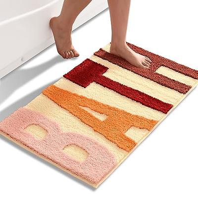 Urtlmaji Retro Sun Bath Mat Boho Bathroom Rugs Funny Cute Bohemian