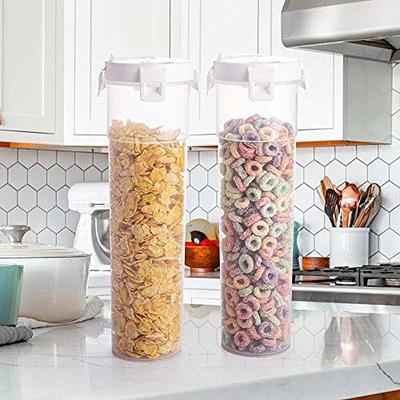 Plasutil Plastic Food Storage Container Set with Lids Attached