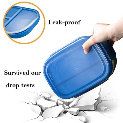 Simple Plastic Lunch Box For Adults And Kids, 1500ml, Leakproof