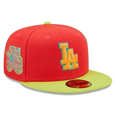 Men's New Era Pink/Green Los Angeles Dodgers Cooperstown Collection 1981 World Series Passion Forest 59FIFTY Fitted Hat 