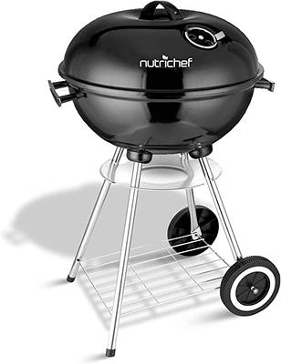 Outsunny 19 Portable Charcoal Barbecue Grill with Wheels