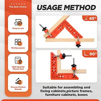 Right Angle Clamp 4PCS 3'' + 4PCS 4'' 90 Degree Positioning