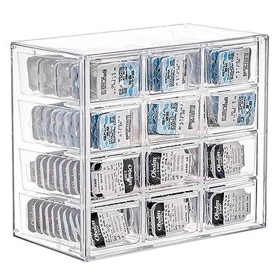 Beauty Contact Lens Storage Box Daily Disposable Contact Lens Cabinet  Multi-grid Large-capacity Eye Rack Transparent Storage Box