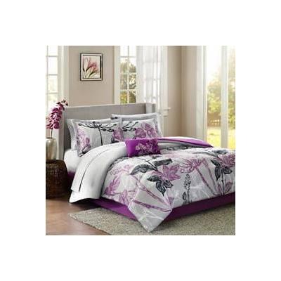 Madison Park Essentials Knowles Twin Comforter Set in Grey