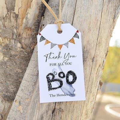 Halloween Gift Tags, Printed Tags With String, Favor Boo Bag - Yahoo  Shopping
