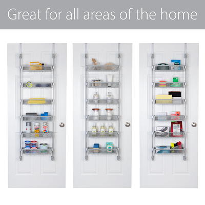 Smart Design Over the Door Pantry Organizer Steel 18.5-in W x 63.2