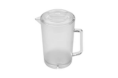 G.E.T. Heavy-Duty 1 Gallon Plastic Pitcher with Lid, Clear, BPA Free