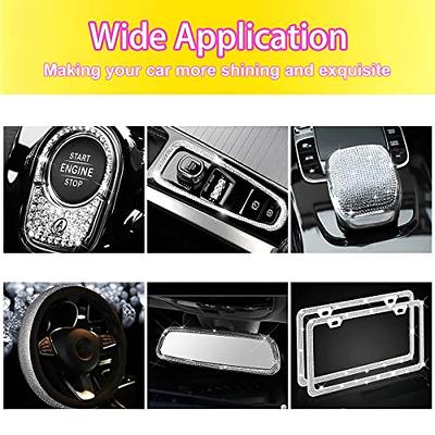 Bling Car Trim Self-adhesive Rhinestone Car Accessories For Women Car  Interior & Exterior Decoration Car Dashboard Accessories, Car Ornament