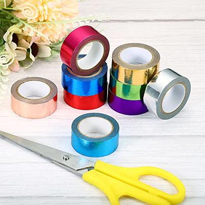 Glitter Tape, Decorative Craft Tape Self Adhesive Stick 1.5cmx10m Colorful | Harfington