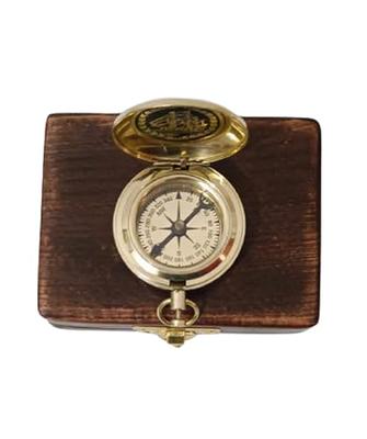 Antique Nautical Engraved Brass Sundial Compass Directional Maritime  Navigational Pocket Compass Tool for Hiking Trekking Travelling & Camping  by Antique World HANDICRAFTS - Yahoo Shopping