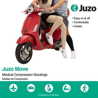 Juzo Move 30-40 mmHg Compression Stockings, Thigh High, Silicone Band, Open  Toe