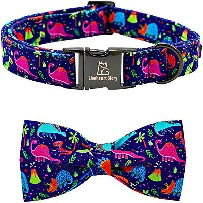 2023 New Valentine's Day Boy Dog Collar Bow Tie-Babole Pet, Pink Red Love  Male Dog Collar with Safety Metal Buckle Adjustable Puppy Collars for Small