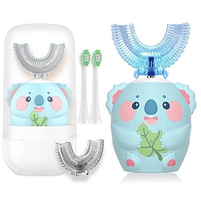 Manual Kids Toothbrush, Cute Cartoon koala Kids U-Shaped Toothbrush, Food  Grade Soft Silicone Brush Head, 360° Oral Teeth Cleaning Design 