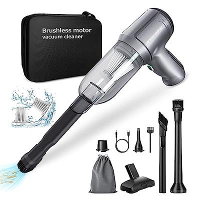 Alltope Car Vacuum Cleaner 9000Pa Powerful Suction Handheld Vacuum,  Cordless Wireless Portable Mini Car Vacuum 3 in 1 Vacuum Cleaner,  Lightweight USB