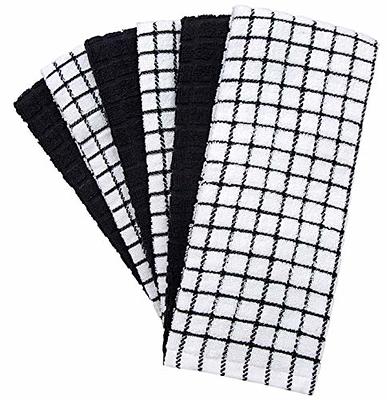 Piccocasa Waffle Weave Kitchen Towels 4 Packs 100% Cotton Soft