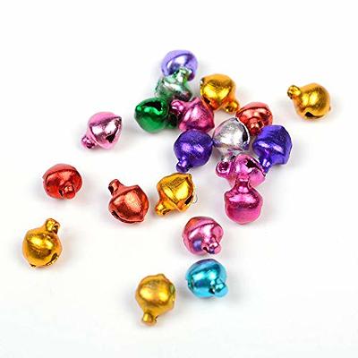 6MM 200Pcs Mix Colors Loose Beads Small Jingle Bells Festival Party  Decoration/Christmas Tree Decorations/DIY Crafts Accessories