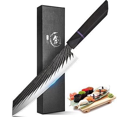 XYJ Knives,Professional Knife Sets for Master Chefs,12-pcs Chef Knife Set  with Bag,Meat Cleaver Butcher for Camping