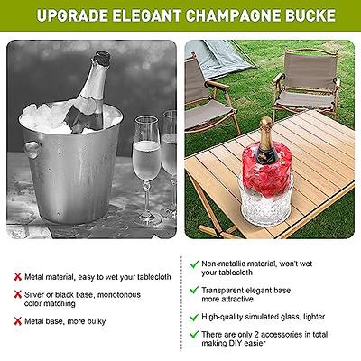 DIY Ice Wine Mold, Wine Chiller Bucket, Customised Ice Bucket for Your Champagne, Perfect for Hosting Gift Ideas