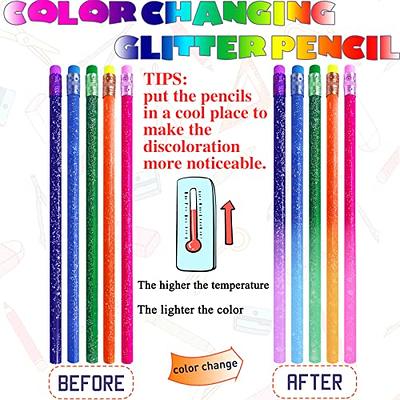 Color Changing Mood Pencil with Eraser Wooden Pencils Heat Activated Color  Chang