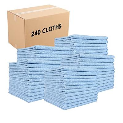 AIA Angel-In-Armor White Terry Cloth Rags, 16”x19”, Bulk 4lb Box -  Commercial Grade Cotton Cleaning Towels for Bar Mop, Dishes, Shop Rags for