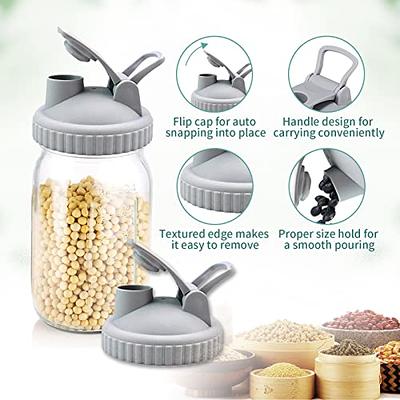 Encheng 8 oz Glass Jars With Lids,Ball Regular Mouth Mason Jars For Storage,Canning  Jars