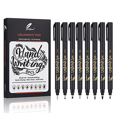 GETHPEN Calligraphy Pens,Hand Lettering Pens, Calligraphy Brush