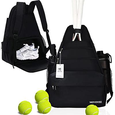 Tennis Racket Backpack for Women – Lightweight Tennis Bag Stores 2 Rackets,  Balls, and Sports Gear – Backpack Only Pink