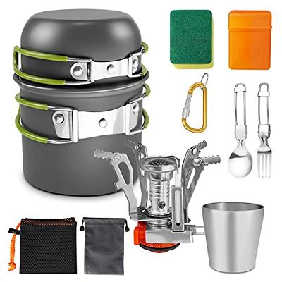 Logcow Portable Travel Utensils Set,Reusable Camping Cutlery Set,Stainless  Steel Flatware Set with Case,Lunch Boxes Workplace Camping School Picnic